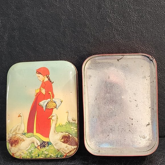 Rare Find Fairy Tale Red Riding Hood Toffee Tin 1940s - Picture 5 of 8